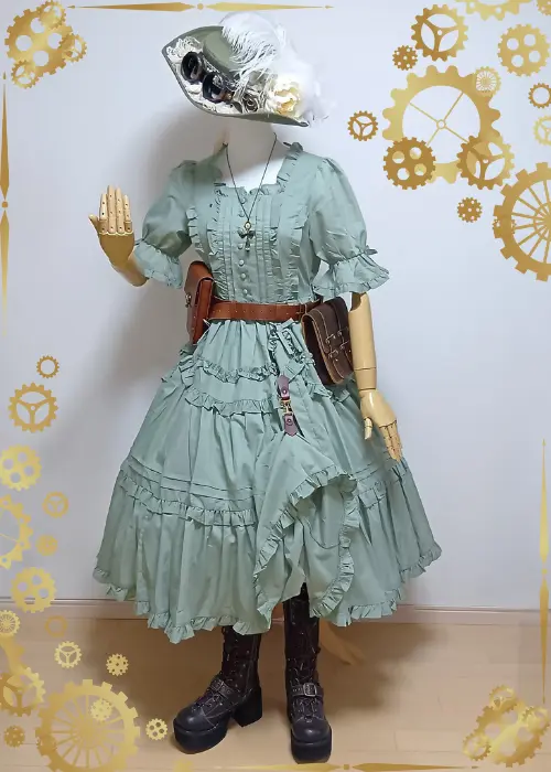 スチームパンクロリィタファッションコーデ