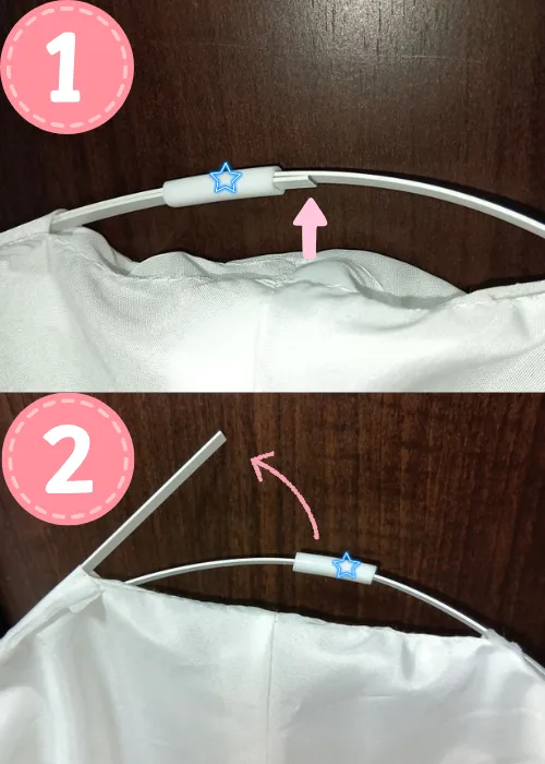 ワイヤー入りパニエ洗濯方法