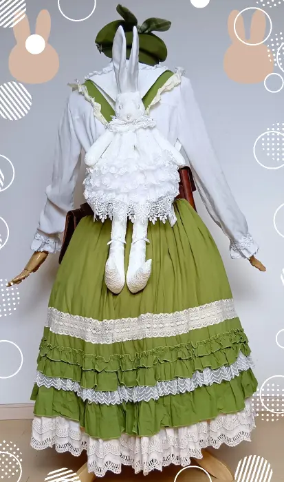 黄緑兎ロリィタコーデ7