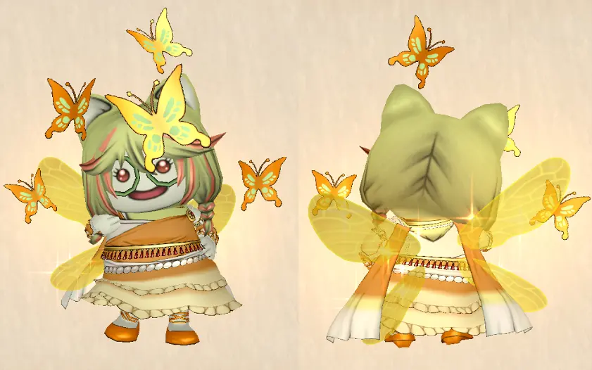 ドラクエXプクフルの羽ドレスアップ