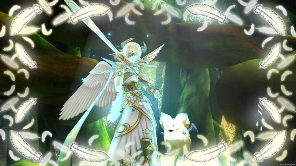 緑と白DQX天使の翼ドレア4